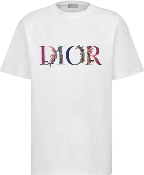 dior x mmw t shirt|Embroidered T.